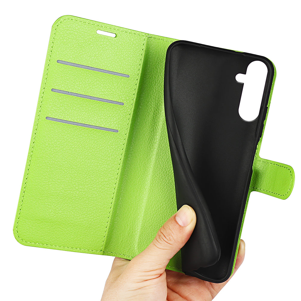 PU Leather Phone Shell for Samsung Galaxy M14 5G Litchi Texture Wallet Cover Stand Phone Case PU Leather Phone Shell for Samsung Galaxy M14 5G Litchi Texture Wallet Cover Stand Phone Case